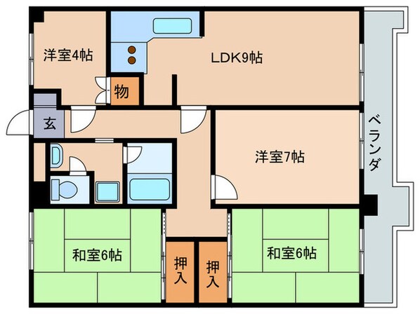 シャレ－富士美台の物件間取画像